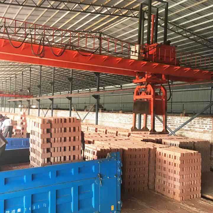 Automatic Brick Unloading Destacking Wrapping Machine